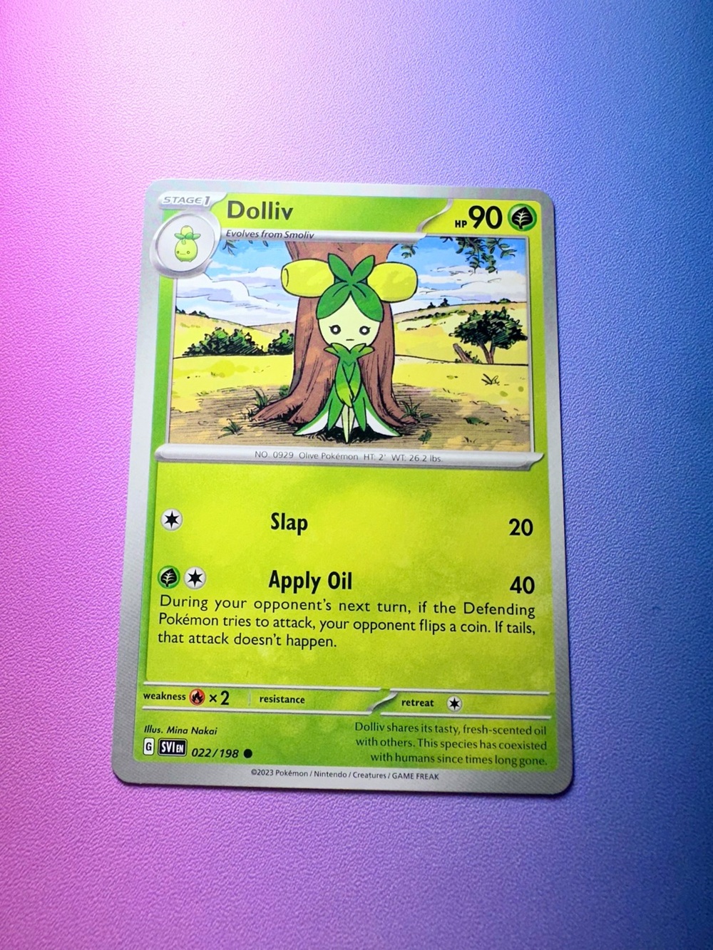 dolliv - 022/198 (common) — pokémon: scarlet & violet - base set